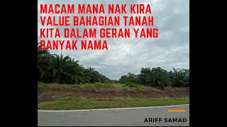 Cara Pengiraan Pecahan Tanah Dalam Surat Amanah Pejabat Tanah