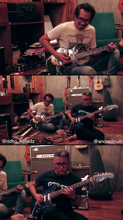 Andre Dinuth X Ridho Hafiedz Jamming Part 3 #trending #viral #gitaris #jamming #gitar #shorts #slank