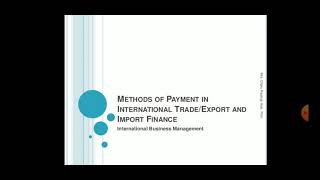IMPORT EXPORT DOCUMENTATION AND PROCEDURE || Methods of payment in international trade -2