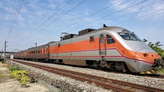 113次自強號通過(E1010)(12車附掛PPM兩鐵車廂)