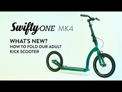 SwiftyONE MK4 What's New? How to Fold our Adult Kick Scooter - video from Swifty Scooters