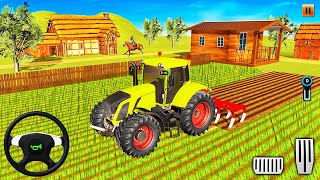 Real Farm Tractor Driving 2021 - Thresher Tractor Harvesting Wheat - Android Gameplay screenshot 5