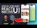 Deliveroo food ordering clone with react native expo router zustand reanimated google api