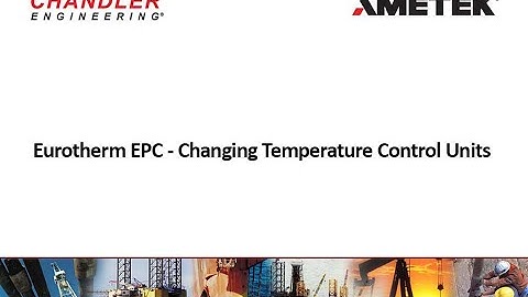 Eurotherm EPC - Changing Temperature Control Units