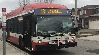 TTC Westbound Ride Video on 3480 on route 131 Chicken Nugget to Sheppard Avenue East