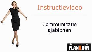 Communicatiesjablonen Bij Planaday