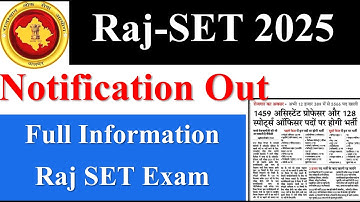 Rajasthan SET Exam 2025 Complete Guide: Notification, Syllabus, Exam Pattern, UGC NET vs SET