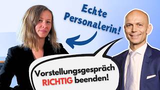 Jobinterview richtig beenden: Dialog mit echter Personalerin
