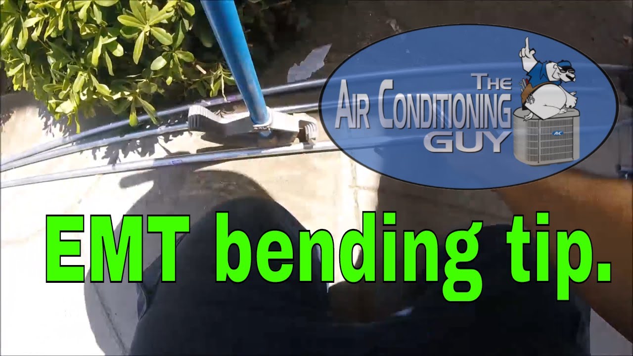 EMT bending tip. - YouTube