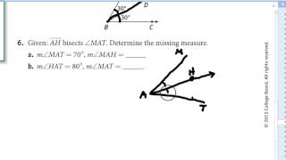 4-2 Angles and Angle Bisectors