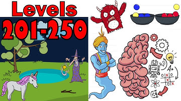 Brain Test: Tricky Puzzles - Levels 201-250 Answers and Solutions Gameplay Walkthrough (Android,iOS)