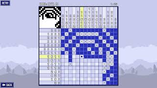 Picross Touch (Hard Level 45) Gameplay and Tutorial