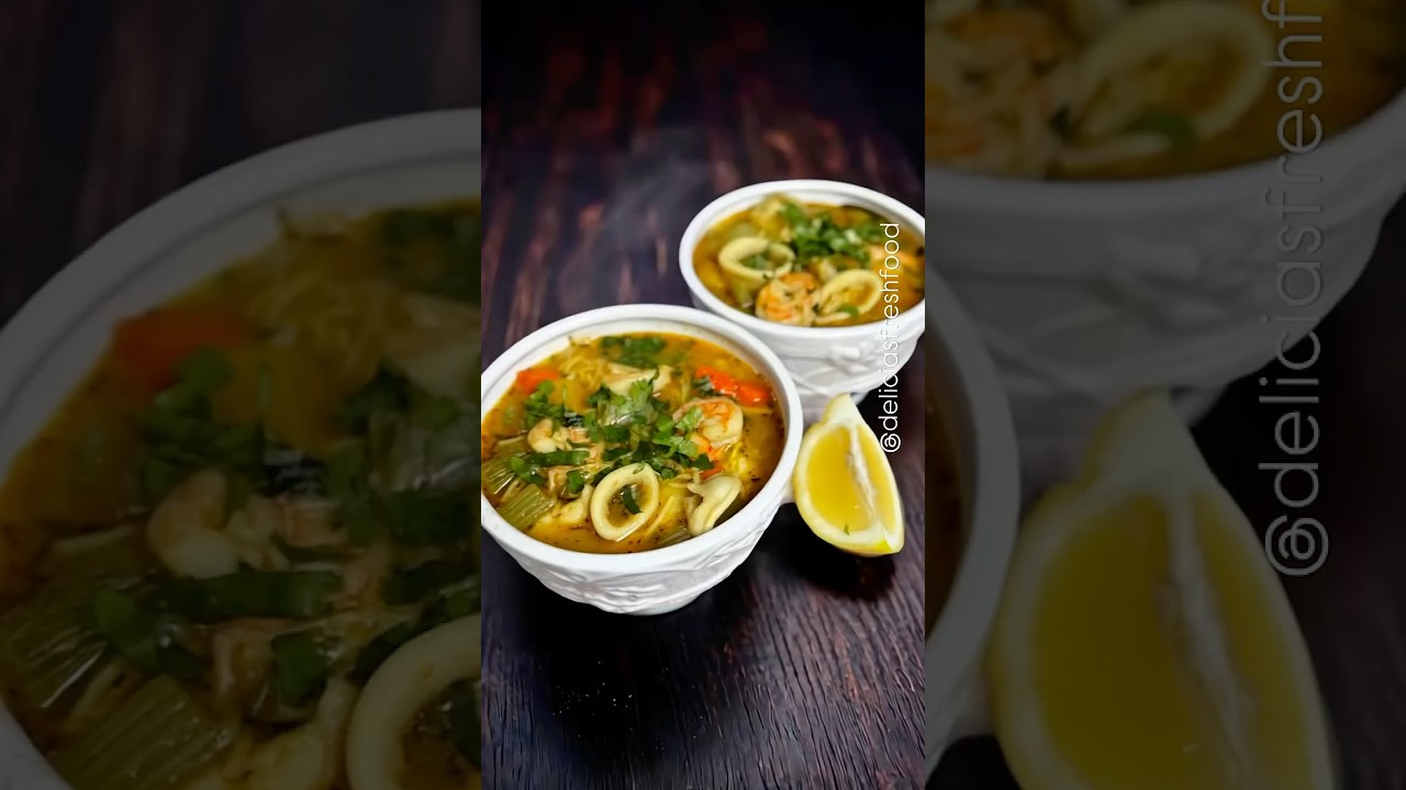 Spanish Style Seafood Soup! its a delicious blend of tradition and comfortin every spoonful!