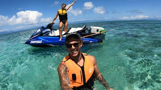 Hanging out on the jetski (spearfishing mangrove jack)