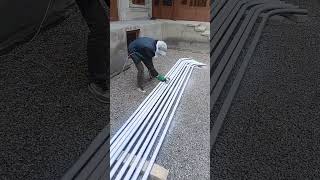 Spray Painting Metal Pipe Frame! 💨 #shorts #diy