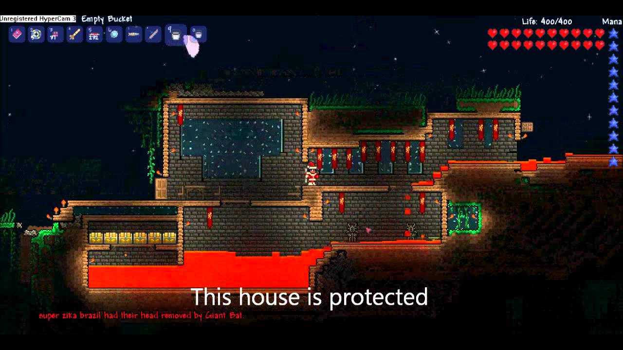 Terraria Lava bucket glitch UNPATCHED may 2012 YouTube