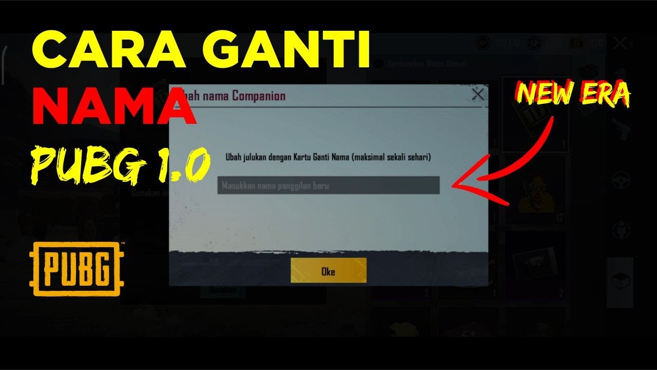 Cara Ganti Nickname Pubg | Terbaru - Youtube