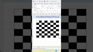 🔥Excel me Chessboard Kaise Banaye? 😲 | Excel Shorts Hindi #msoffice #excel #trading #viral #hype