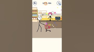 Draw Puzzle 2 - level 186 #shorts