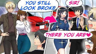 Ran Into Ex&Her BF At Luxury Car Dealership & They Disrespect Me! But The Dealer…[RomCom Manga Dub]