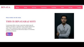 PERSONAL PORTFOLIO WEBSITE DEMO II PUBLISH PERSONAL WEBSITE USING HTML & CSS II TUTORIAL PART 3