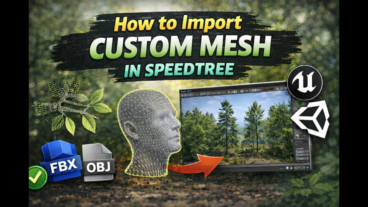 How to Import Custom Mesh in Speed Tree | Vegetation & Foliage | Speed ...