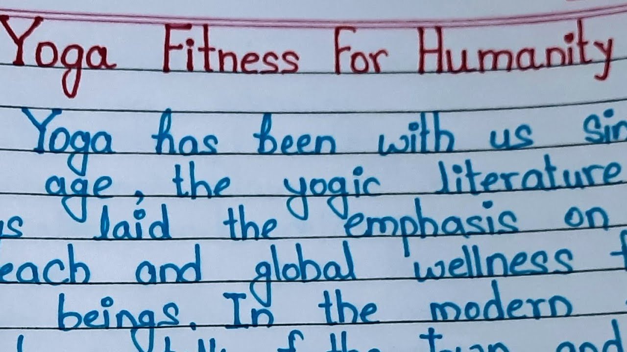 fitness for humanity essay 700 words