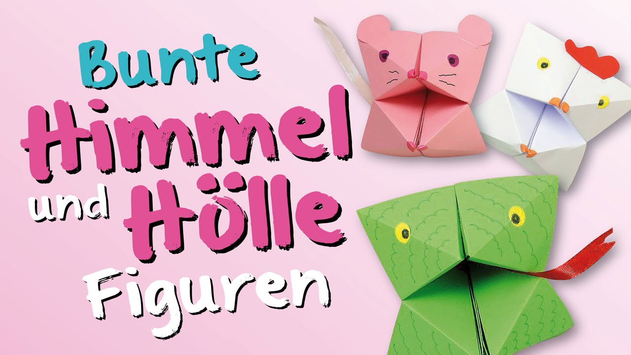 Basteln Mit Kindern Kostenlose Bastelvorlage Selbst Gebastelte Spiele Himmel Und Holle Figuren