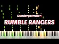 Dunderpatrullen - Rumble Rangers (Piano Cover)