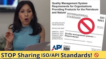 Sharing Standards Can Get You Written Up! ISO/API Audit Warning