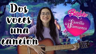 Video thumbnail of "Dos voces una canción (Barbie) - cover con guitarra - Gaby"