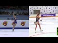 anna shcherbakova's quad flip: 2020 russian cup vs 2020 europeans