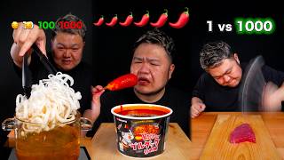 Best of Suzaki_cook 1% to 100% challenge ASMR [chewing sounds short video compilation]