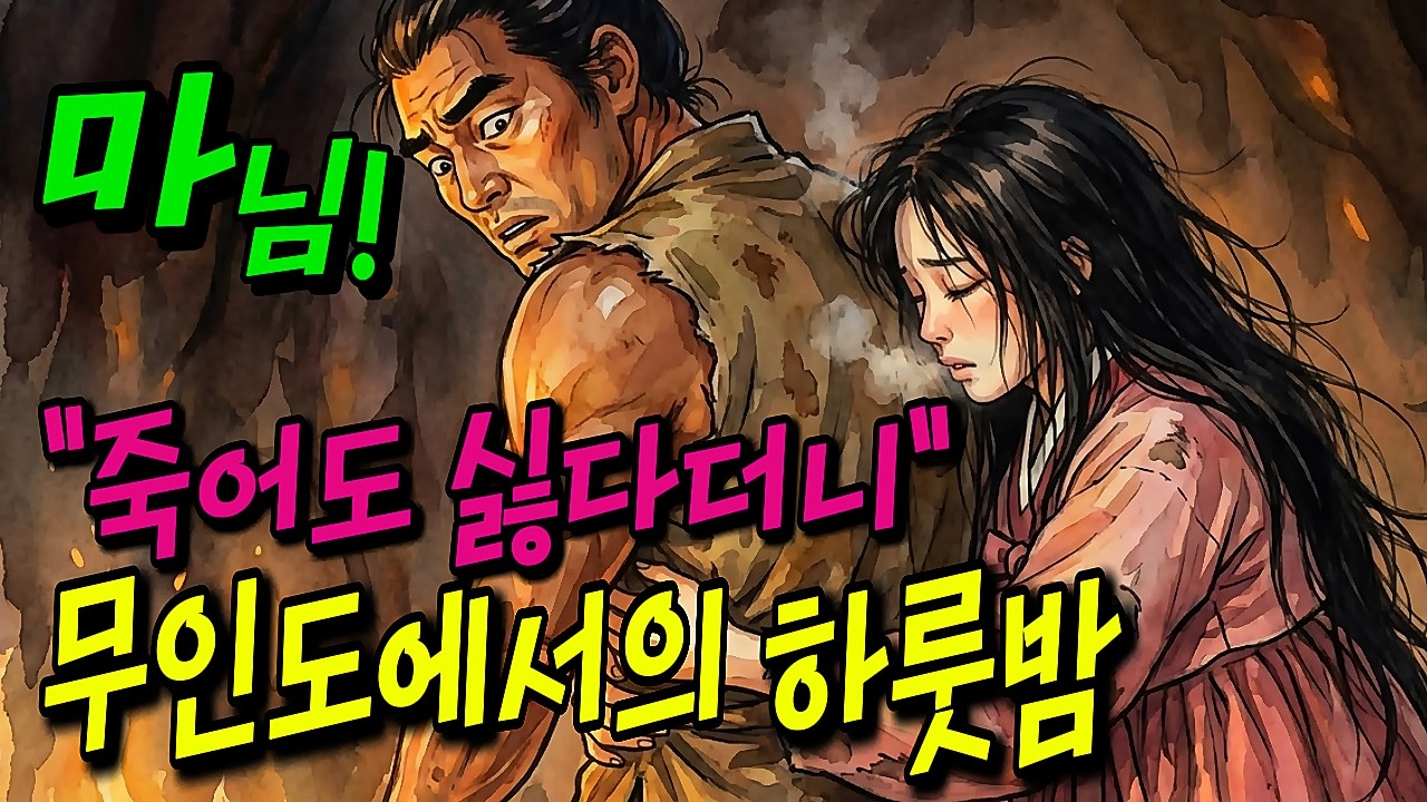 무인도에 갇힌 콧대 높은 과부 아씨, 밤이 되자 머슴에게 매달린 기막힌 이유 #옛날이야기 #민담 #수면동화 #전래동화