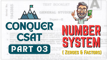 ⚡️Number System (Number of Zeroes & Factors) | CONQUER CSAT - UPSC PRELIMS 2025🔥🔥 #csat #upsc