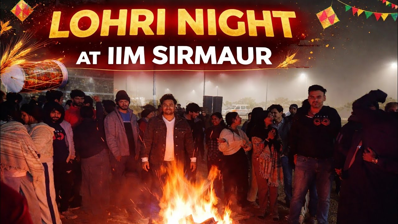 Lohri Celebration at IIM Sirmaur 😊 l Abhishek Kumar IIM l Abhishek Kumar vlogs l