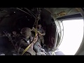 First person perspective of an 82nd airborne division paratrooper