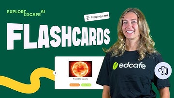 Create Flashcards Fast with Edcafe AI | Full Tutorial