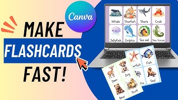 How to make flash cards in Canva | Easy Study Card Design Tutorial #canva #backtoschool