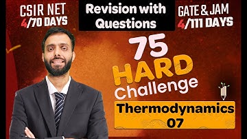 Thermodynamics | Part 7 | 75 Hard Challenge | IIT JAM | CSIR NET | IIT GATE 2024 | Vigyan Vriksh