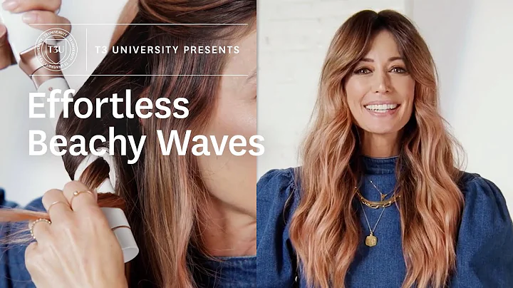 How To Get Perfect Beachy Waves with T3 Whirl Trio Curling Wand | Easy Hairstyle | T3 University