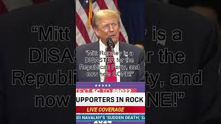 “Mitt Romney is a DISASTER for the Republican Party, and now he’s GONE!” Pres Trump in Rock Hill, SC