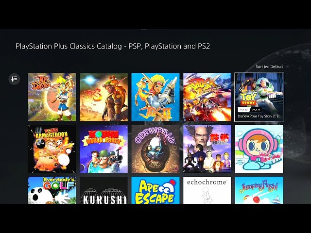 All Games on PlayStation Plus Deluxe CLASSICS CATALOG
