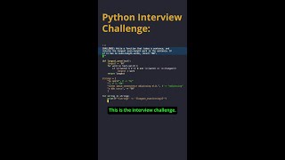 Can you solve this Python interview challenge?