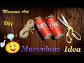 Best Out of Waste Crafts idea of Cold drink Can | Mamma Art 23