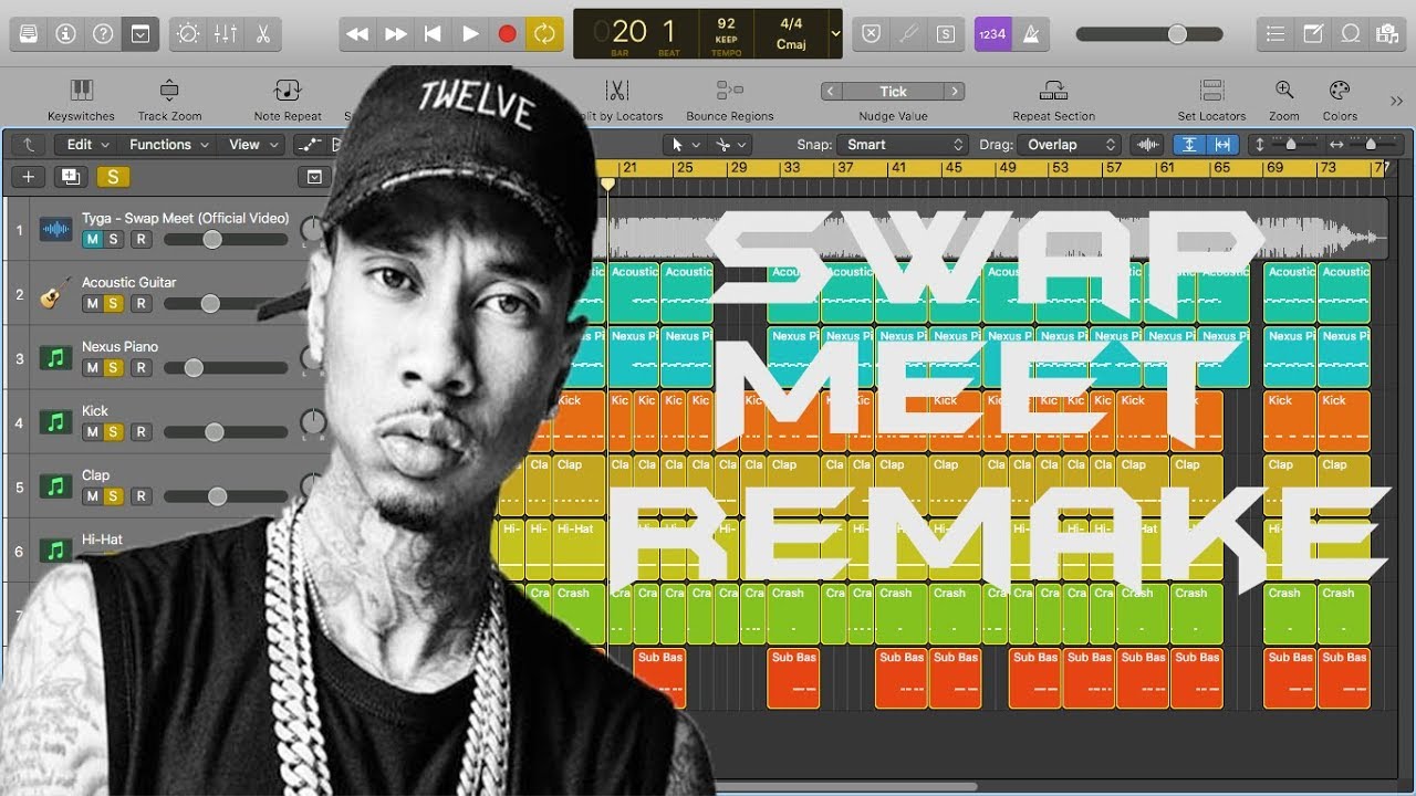 Tyga - Swap Meet INSTRUMENTAL/REMAKE Production Tutorial 