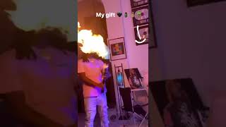 Chief Keef Playing With Flame Thrower a in His House ThrowBack