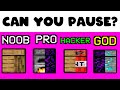 Can you pause in the right time? #shorts #minecraft