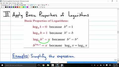 1314 4 3C Logarithmic Functions