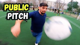 I played with young players against adults in a public pitch 🔥